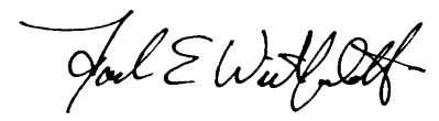 Fred Wietfeldt signature