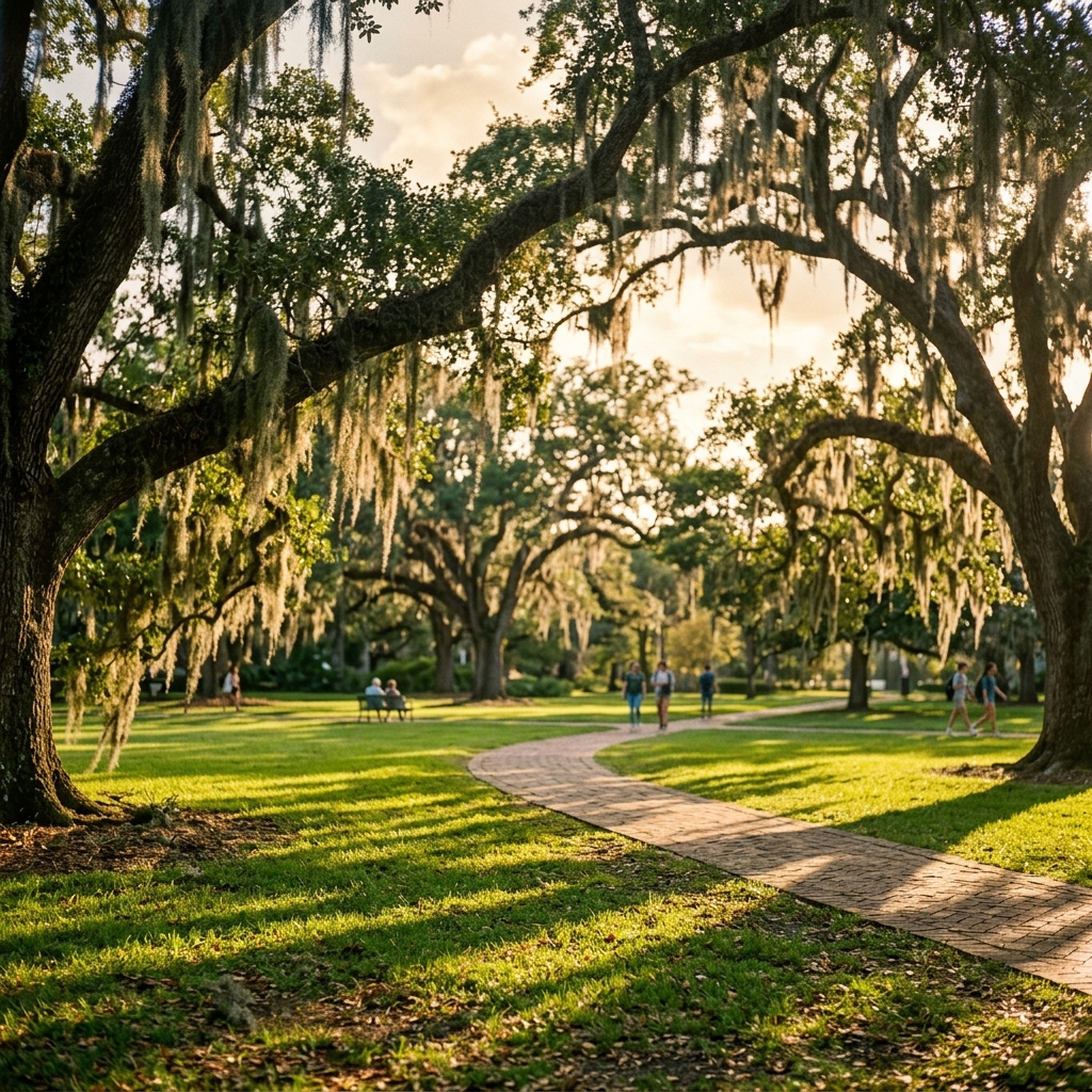Tulane Campus Live Oak Path