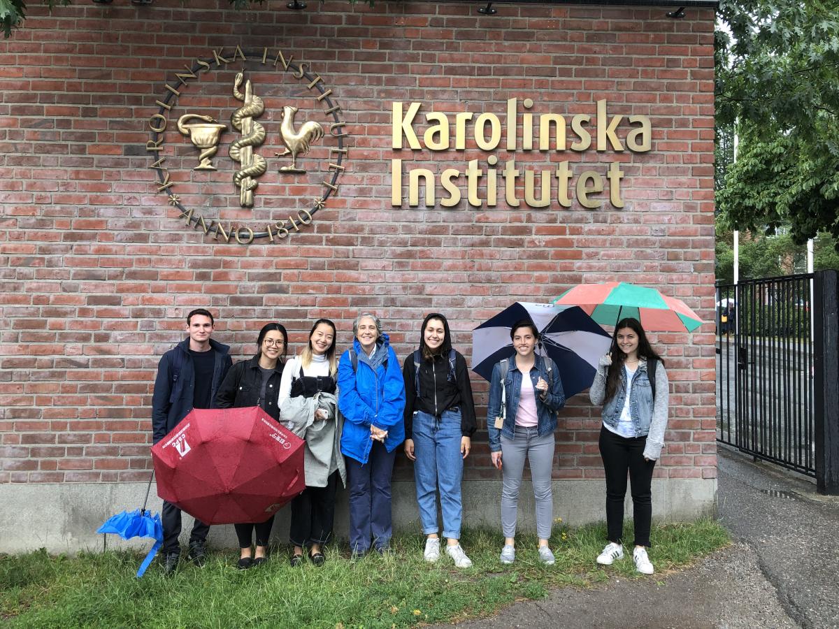 NSCI students visit Karoliska Institute July 2019