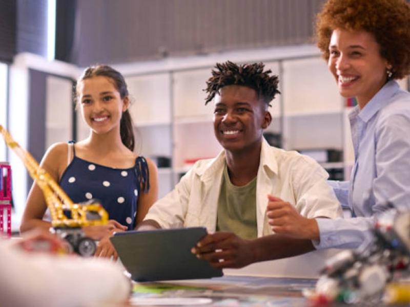 Students at desk