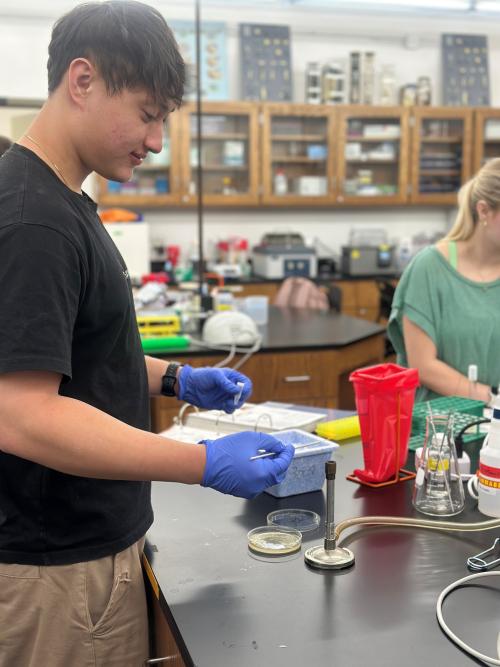 Cell Masters student in lab