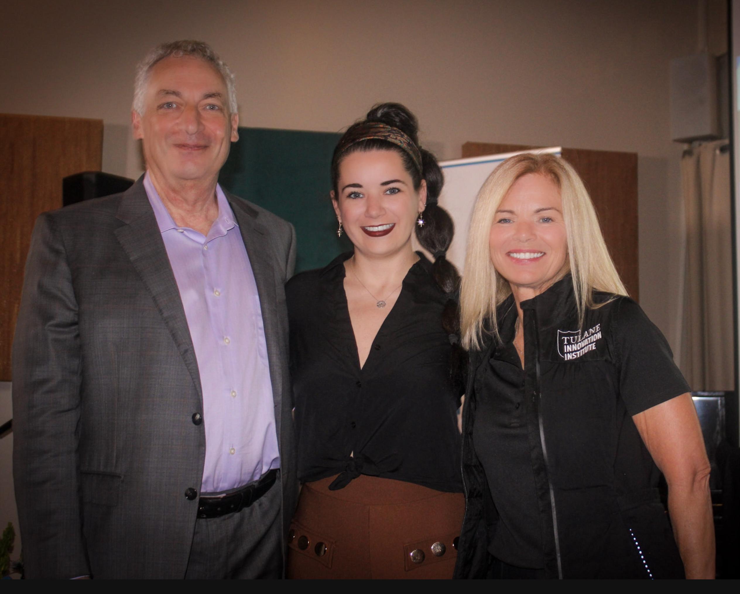 Tulane University Provost Robin Forman with Chandler Monk and Kimberly Gramm