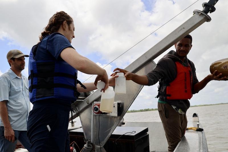 Collecting Water Samples Mississippi