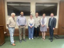 Dr. Randolph Roig with members of the Tulane BME department