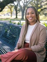 Alanna Manigault on bench