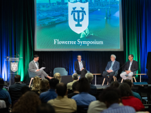 Leading researchers and policy experts from across the country gathered at Tulane to discuss climate change at the Flowerree Symposium. 