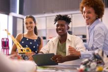 Students at desk